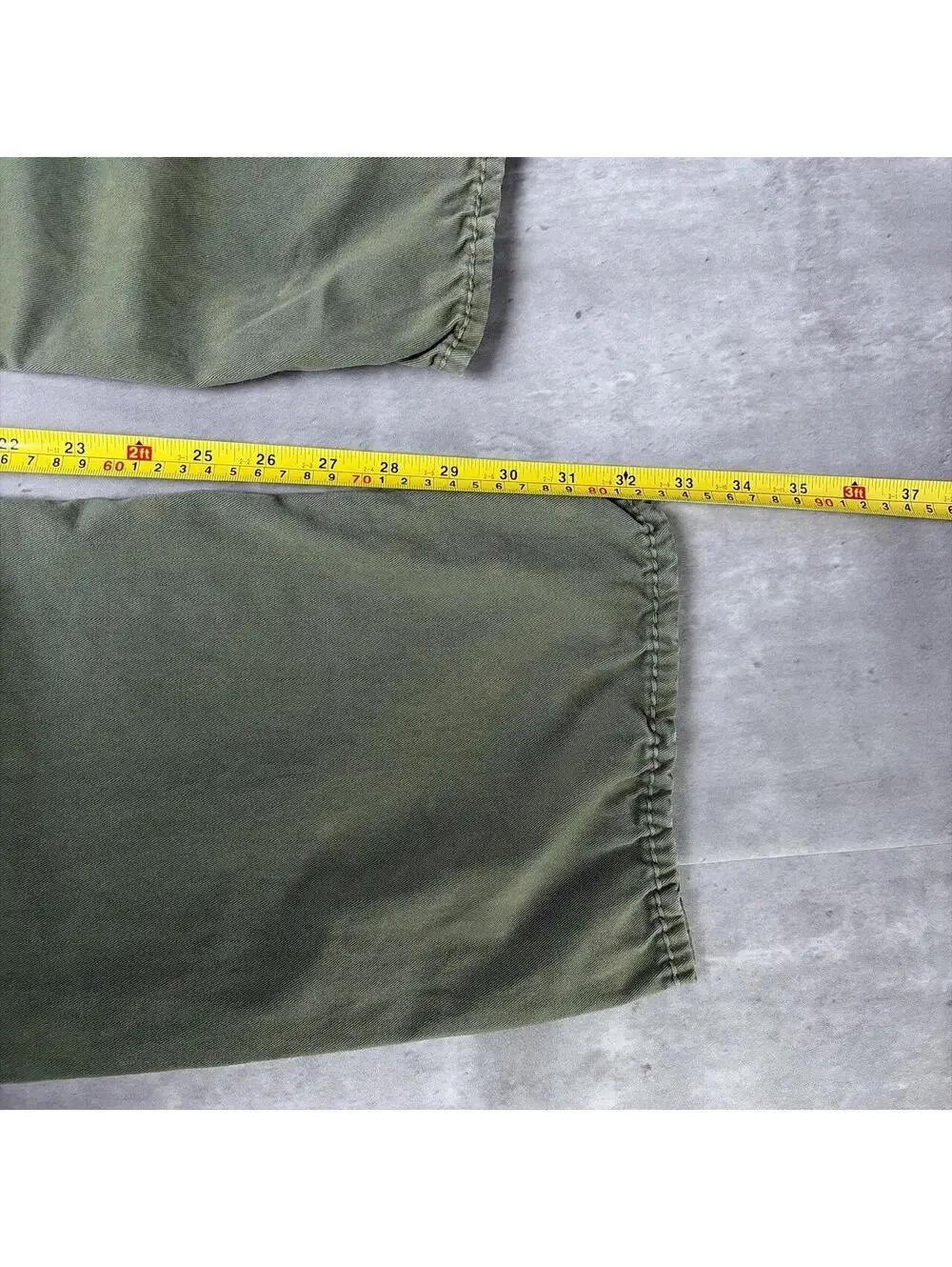 Y2K Olive Green True Religion Grunge Straight Skater Pants